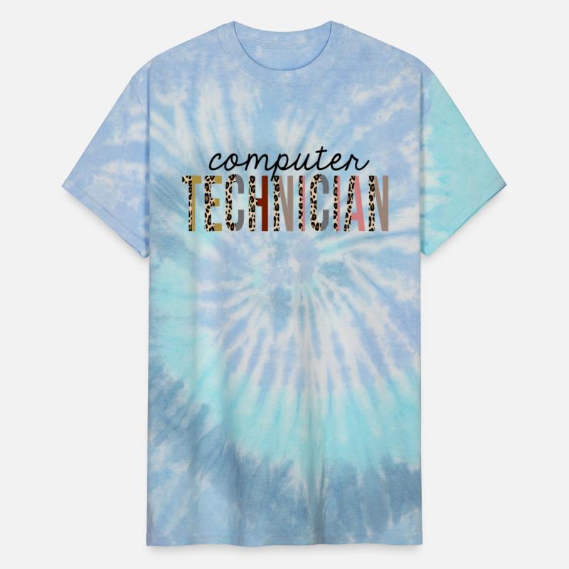 Computer Technician Leopard Print Funny