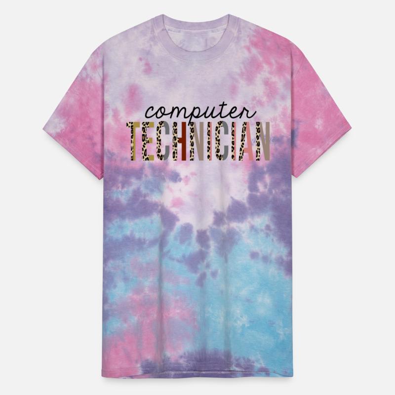 Computer Technician Leopard Print Funny