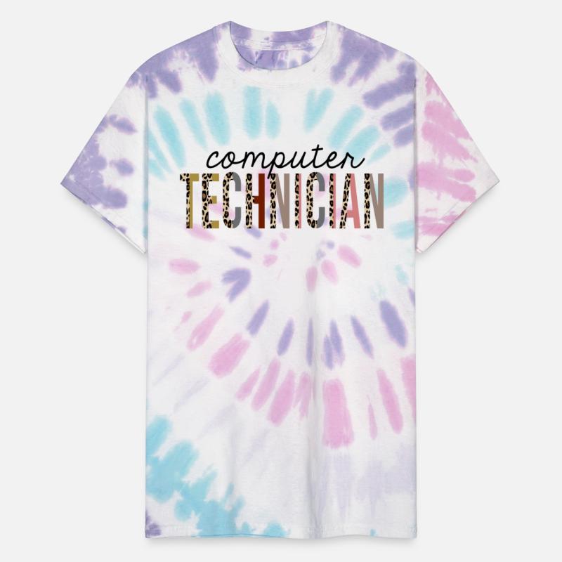 Computer Technician Leopard Print Funny
