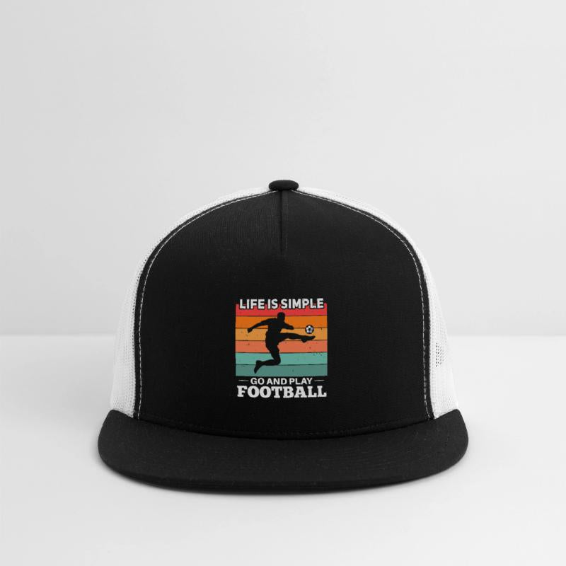 Cool footballer football saying motif