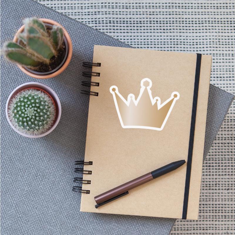 Cool golden crown king vip gold royal vector image
