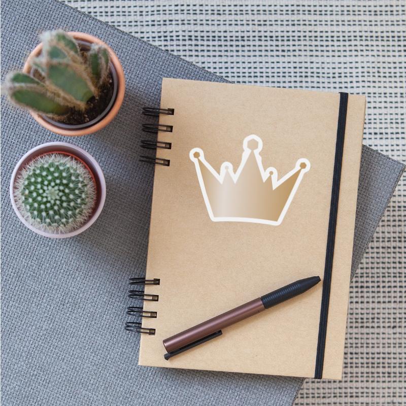 Cool golden crown king vip gold royal vector image