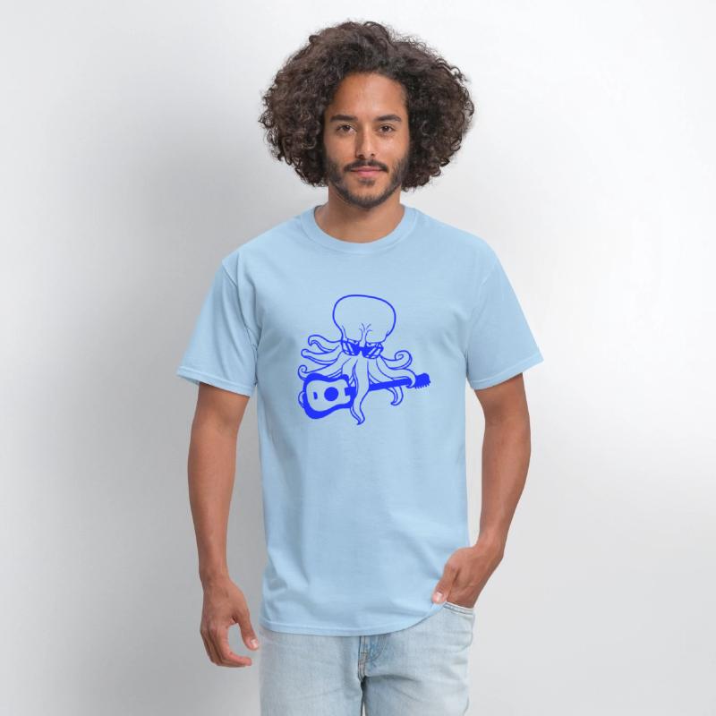 Cool Octopus Kraken Squid Plays Guitar Guitarist