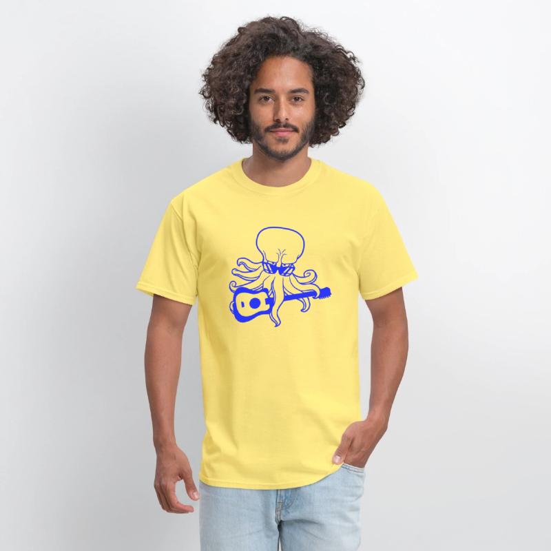 Cool Octopus Kraken Squid Plays Guitar Guitarist