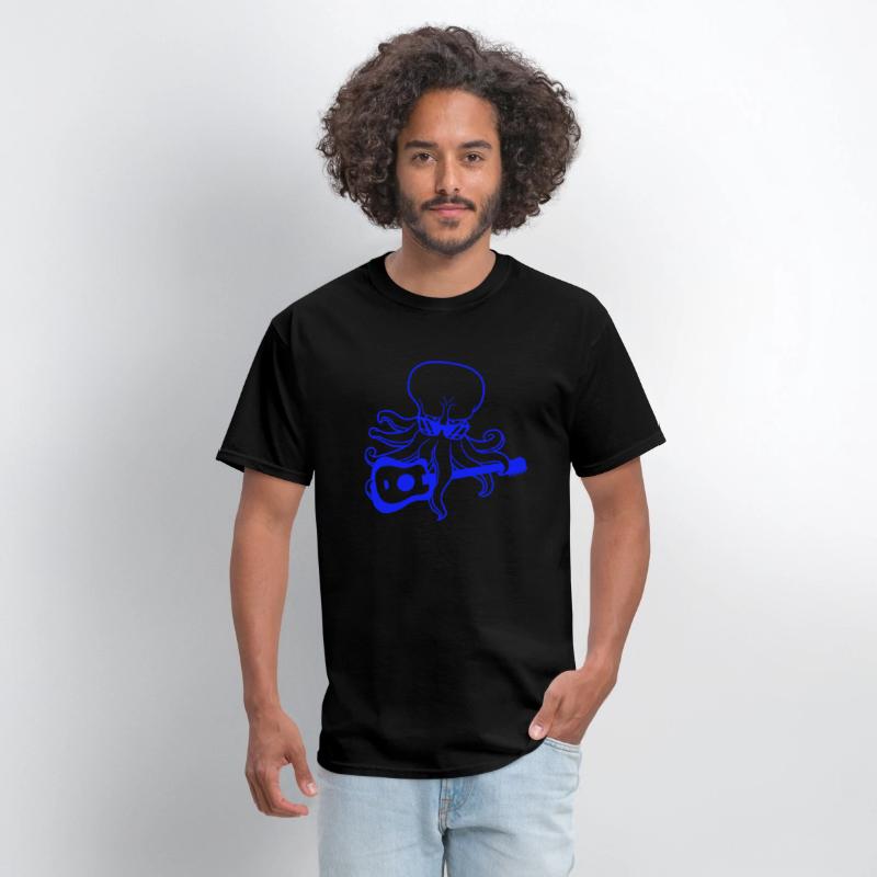 Cool Octopus Kraken Squid Plays Guitar Guitarist