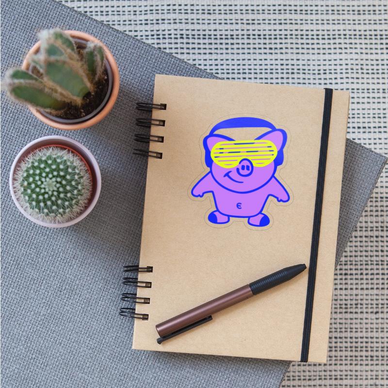 Cool Piglet Hog Pig Farm Animal Party Club DJ Fun
