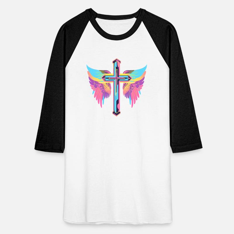 Cool Surrealist Cross with Wings D30
