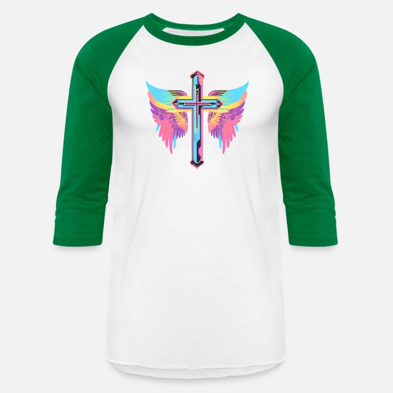 Cool Surrealist Cross with Wings D30