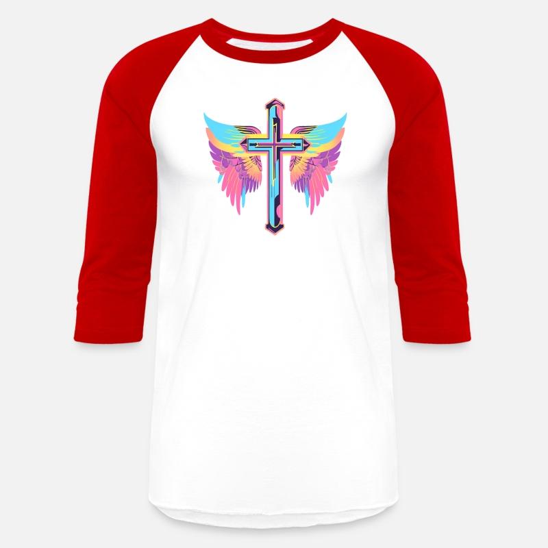 Cool Surrealist Cross with Wings D30