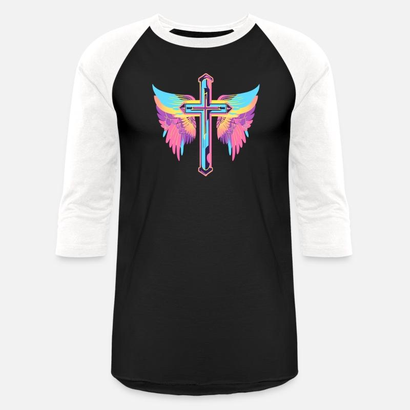 Cool Surrealist Cross with Wings D30