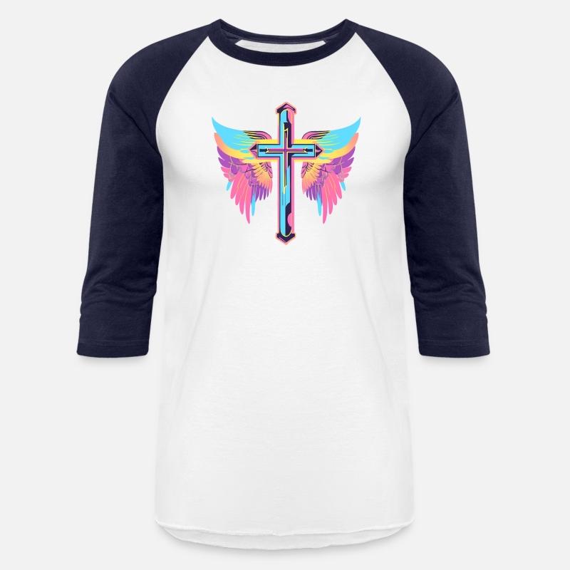 Cool Surrealist Cross with Wings D30