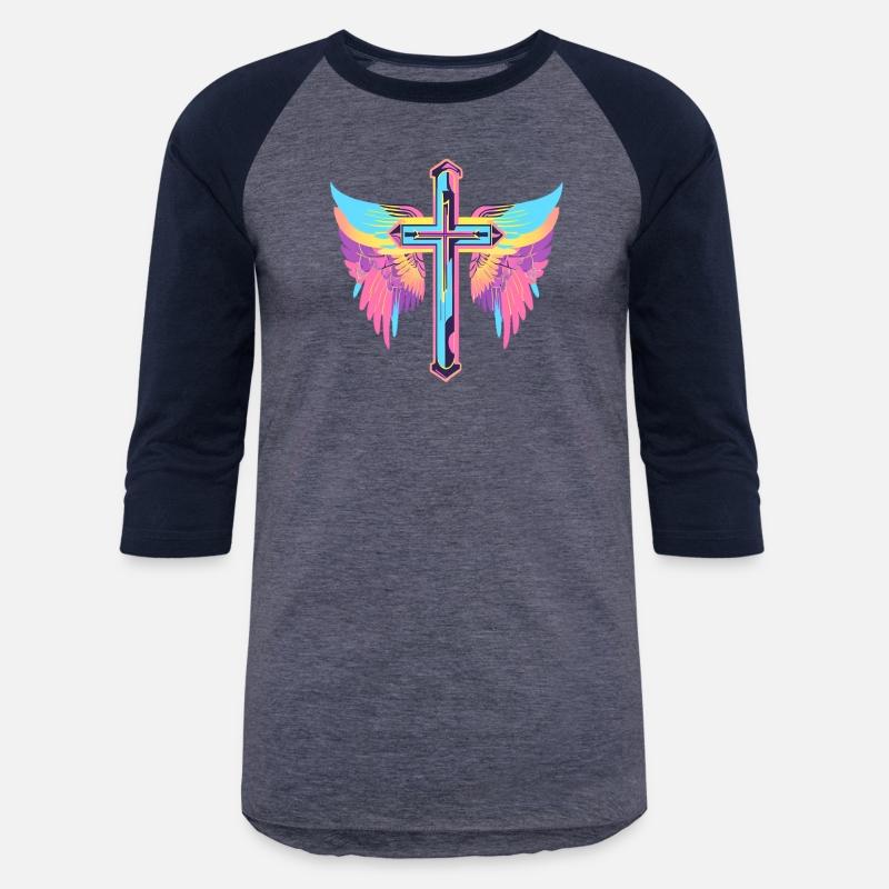 Cool Surrealist Cross with Wings D30