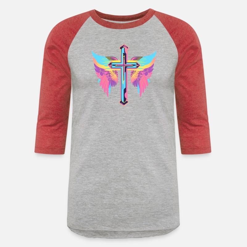 Cool Surrealist Cross with Wings D30