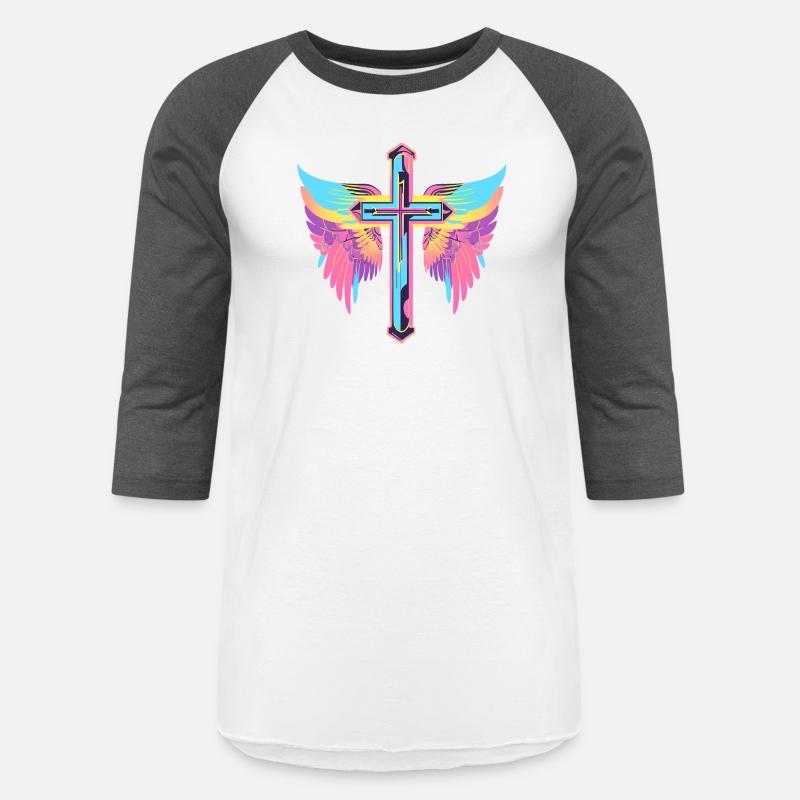 Cool Surrealist Cross with Wings D30