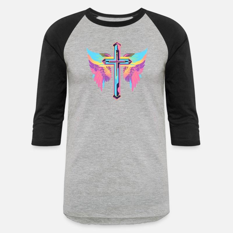 Cool Surrealist Cross with Wings D30
