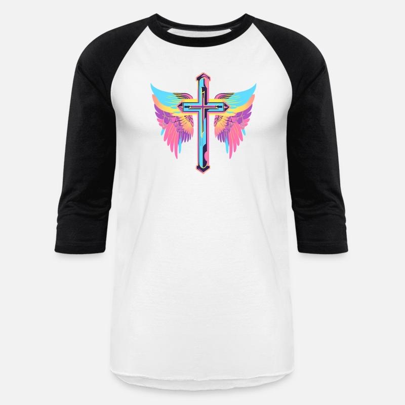 Cool Surrealist Cross with Wings D30