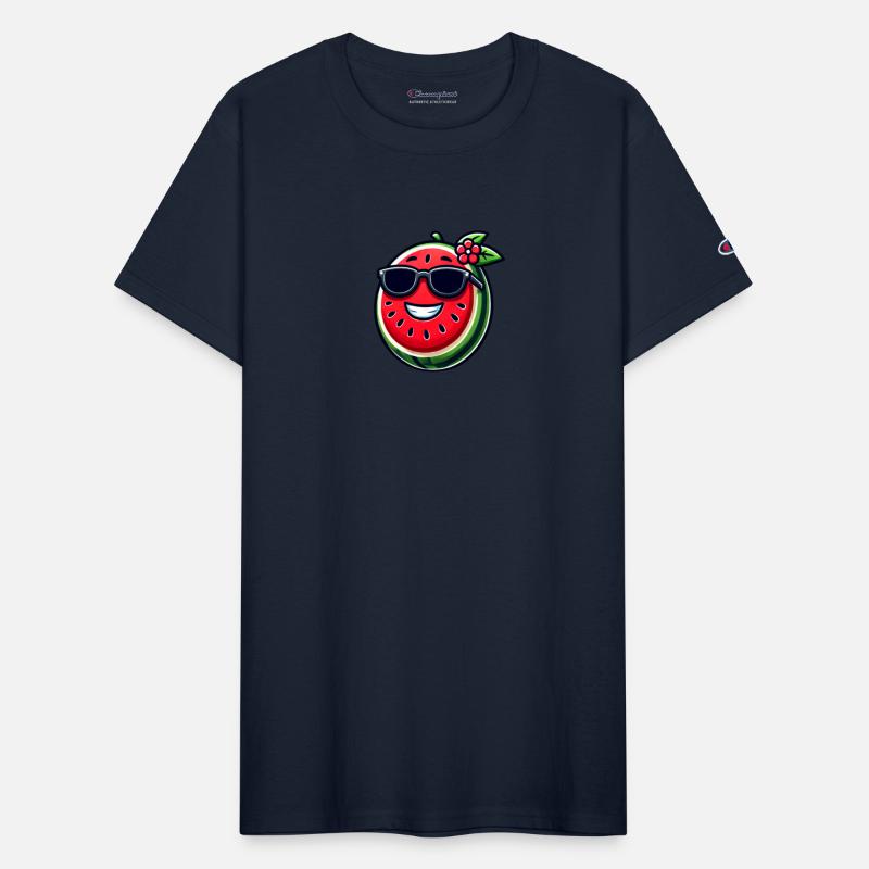 Cool watermelon with sunglasses fruity summer