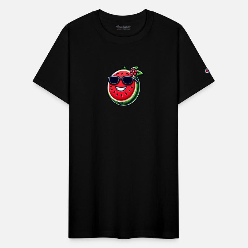 Cool watermelon with sunglasses fruity summer