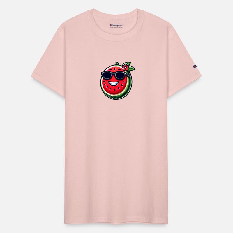 Cool watermelon with sunglasses fruity summer