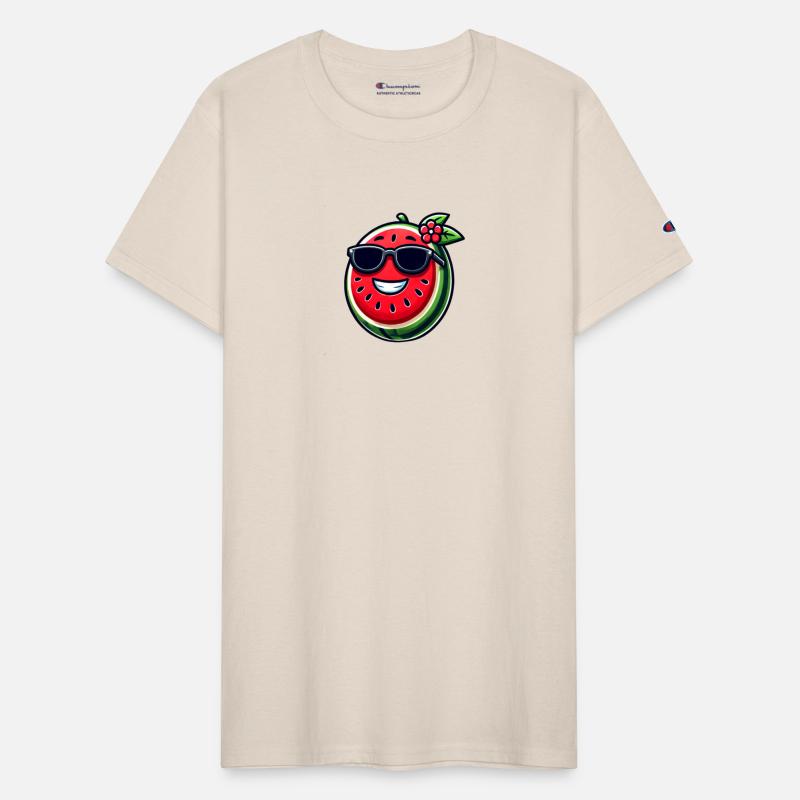 Cool watermelon with sunglasses fruity summer