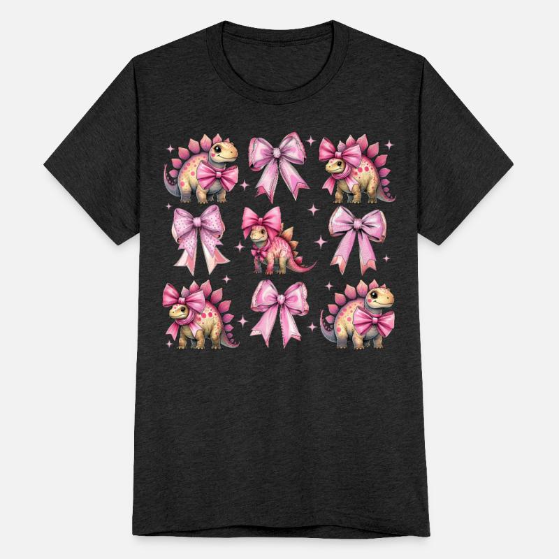 Coquette Bow Stegosaurus Dinosaur Girl Mom Pink