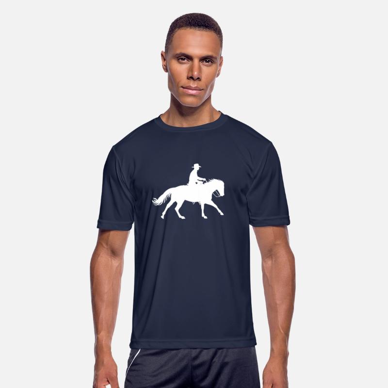 Cowboy - Galloping Horse and Rider Silhouette
