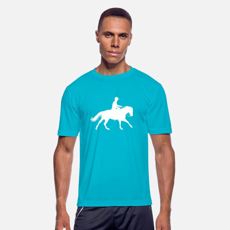 Cowboy - Galloping Horse and Rider Silhouette