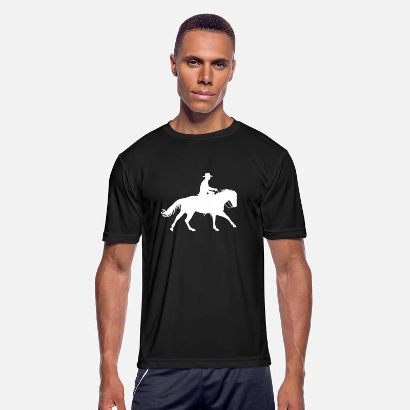 Cowboy - Galloping Horse and Rider Silhouette