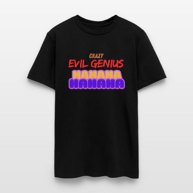 Crazy Evil Genius Design – Funny Villain Laugh Gra