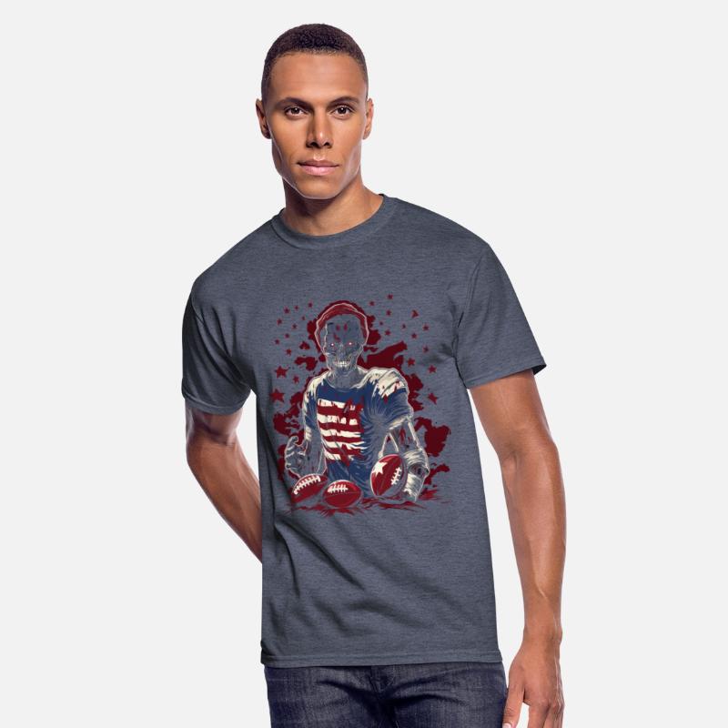 Creepy Touchdown Football Player Artwork Halloween