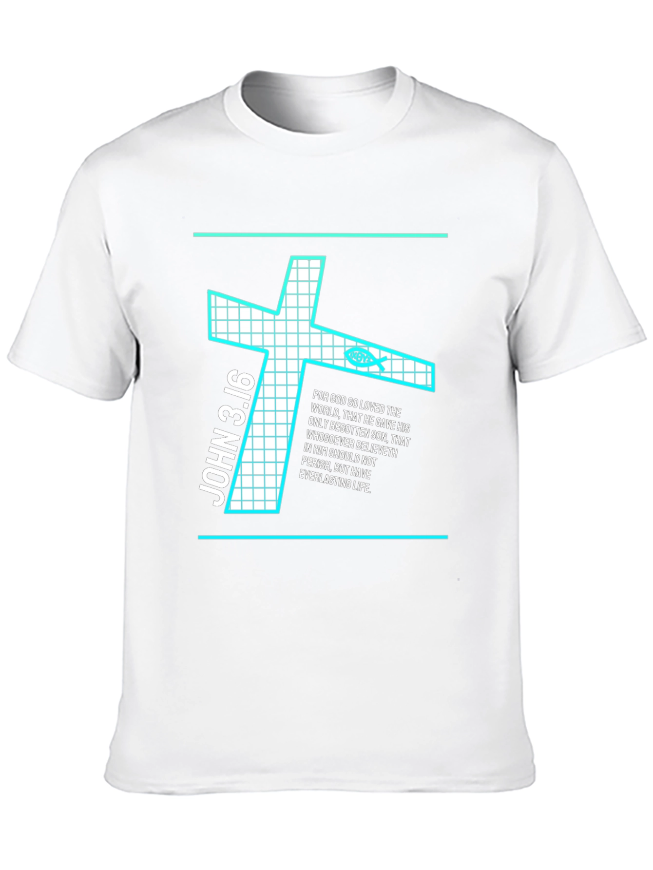 John 3:16 Christian Cross T-Shirt