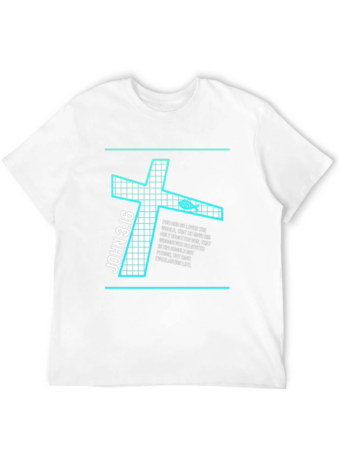 John 3:16 Christian Cross T-Shirt