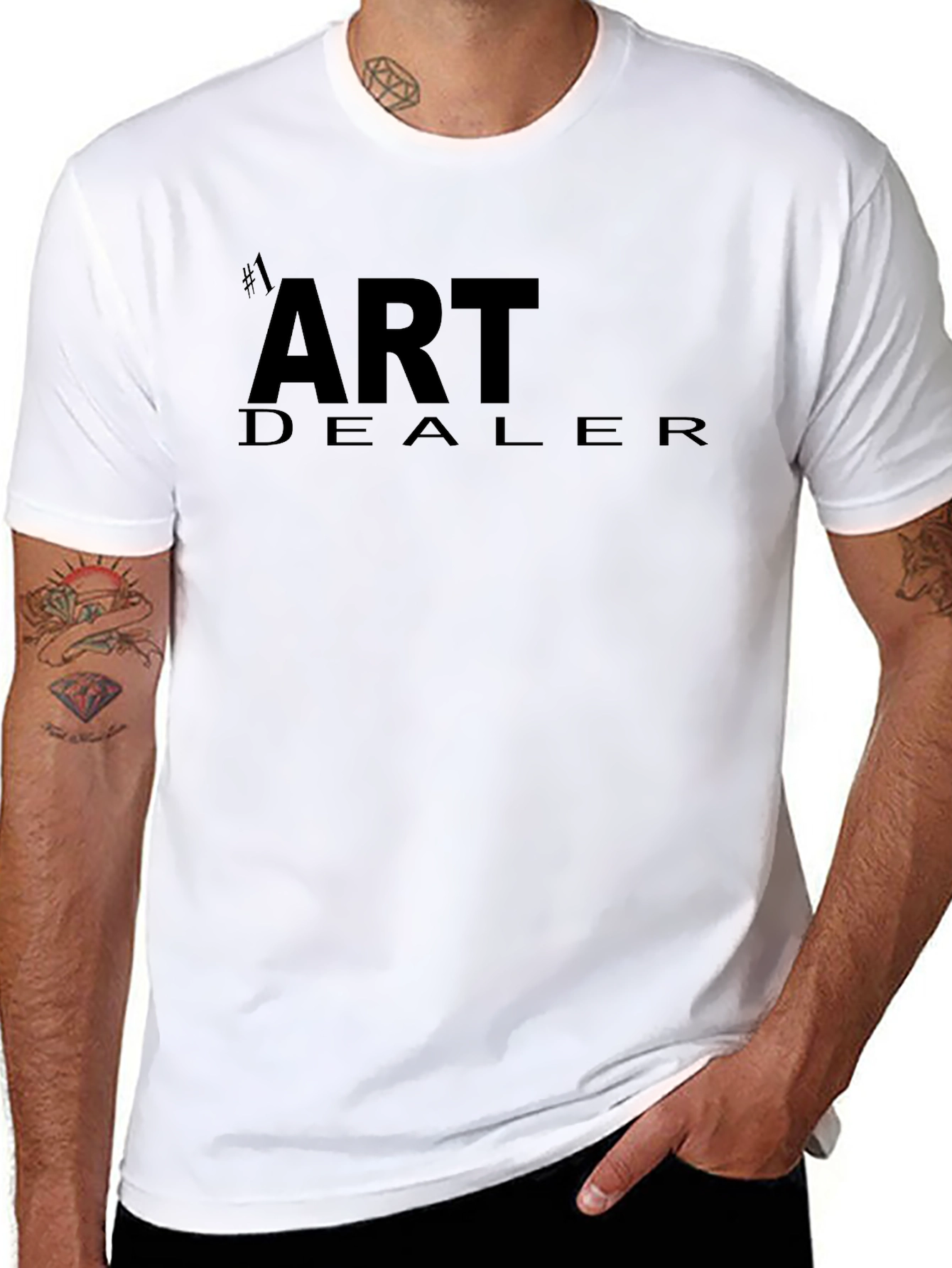 Art Dealer Black Graphic T-Shirt