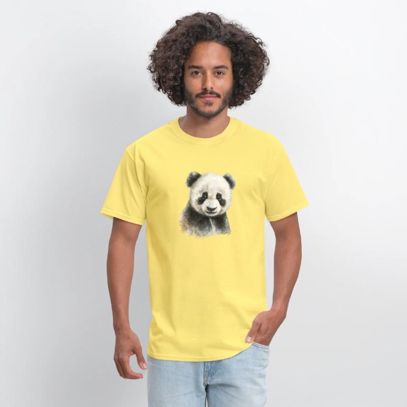 Cute Baby Panda Bear Watercolor Painting Portrait
