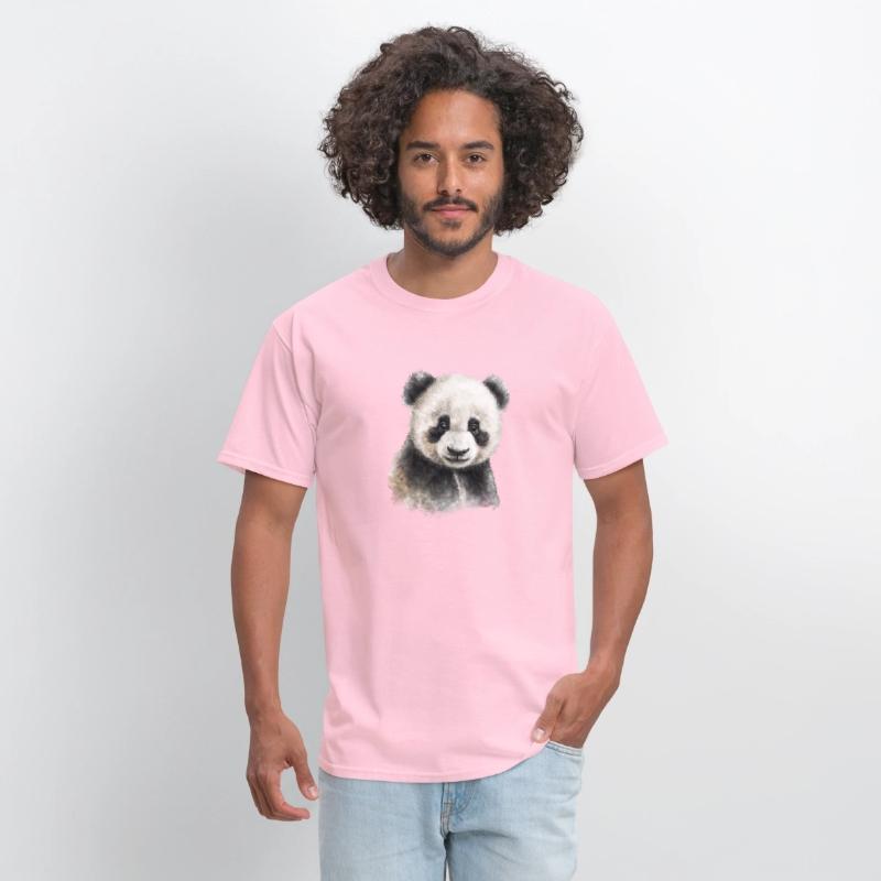 Cute Baby Panda Bear Watercolor Painting Portrait