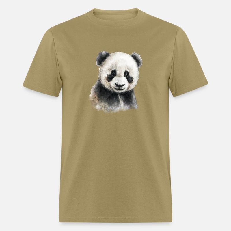 Cute Baby Panda Bear Watercolor Painting Portrait