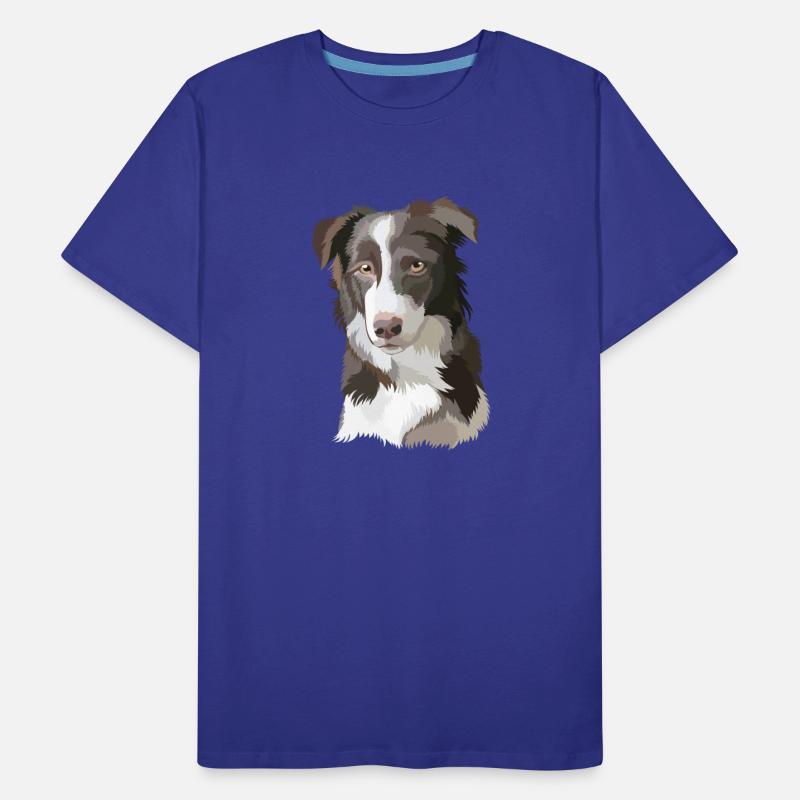 Cute Border Collie Dog Watercolor Painting