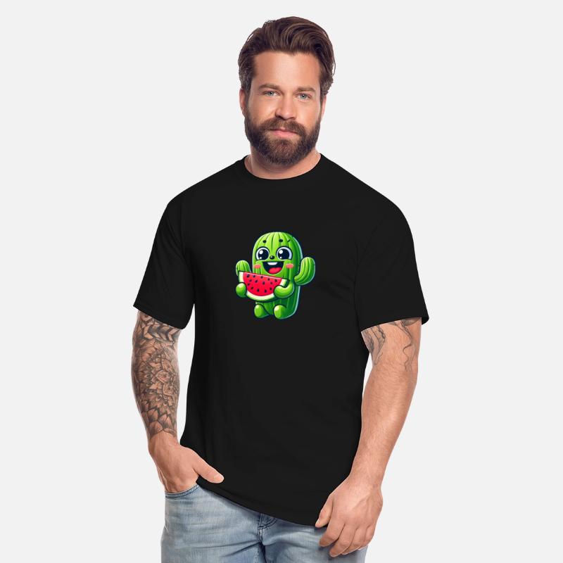Cute Cactus Comic With Watermelon Fruity