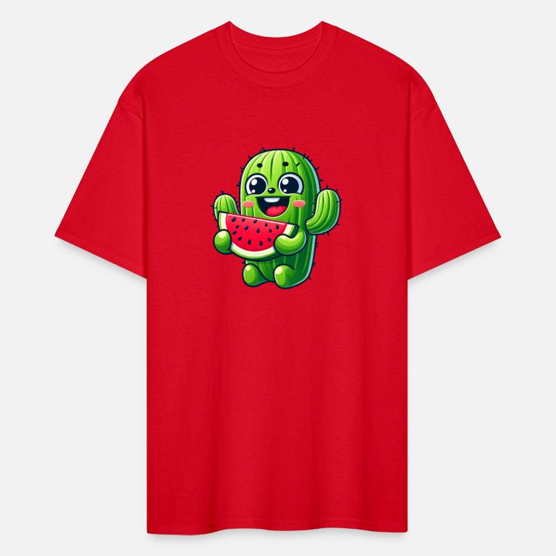 Cute Cactus Comic With Watermelon Fruity
