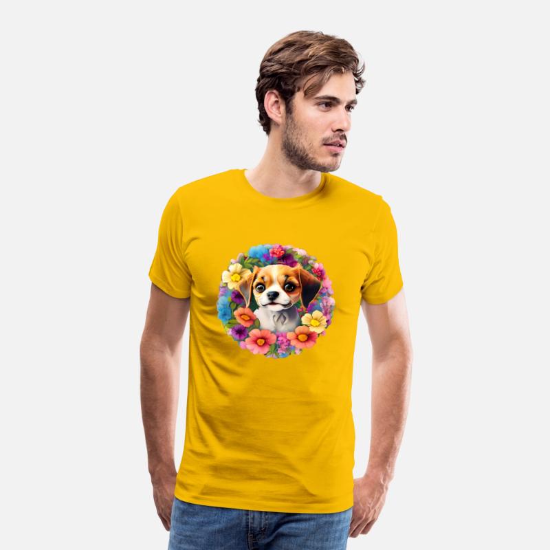 Cute Floral Chihuahua Dog T-shirt ,Funny Dog Tee