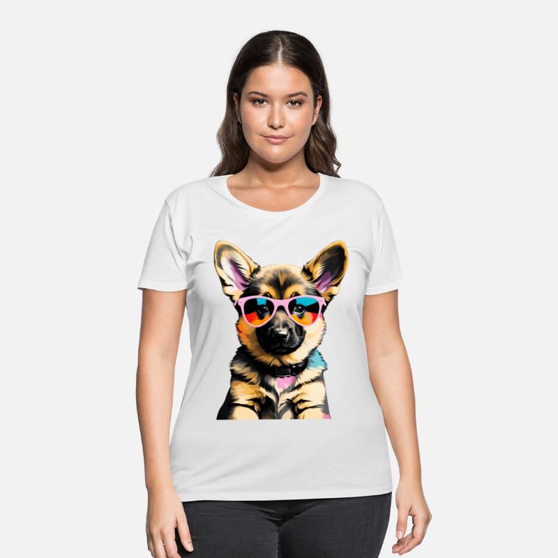 Cute German Sheppard Puppy Pop Art