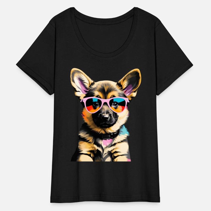 Cute German Sheppard Puppy Pop Art