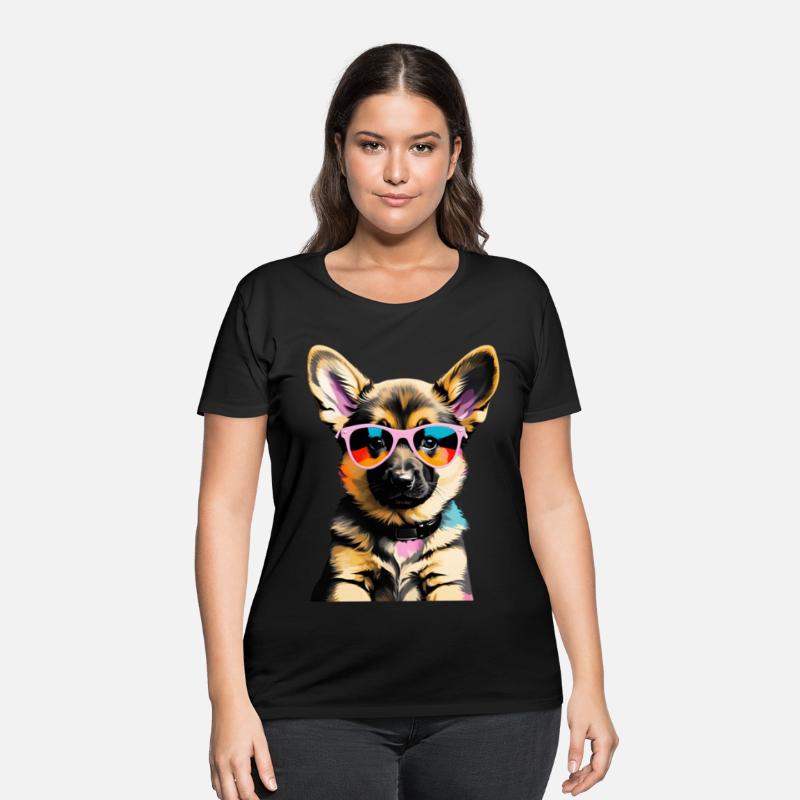 Cute German Sheppard Puppy Pop Art