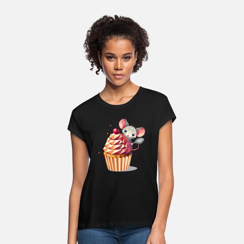 Cute Mouse with Cupcake