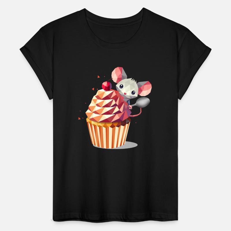 Cute Mouse with Cupcake