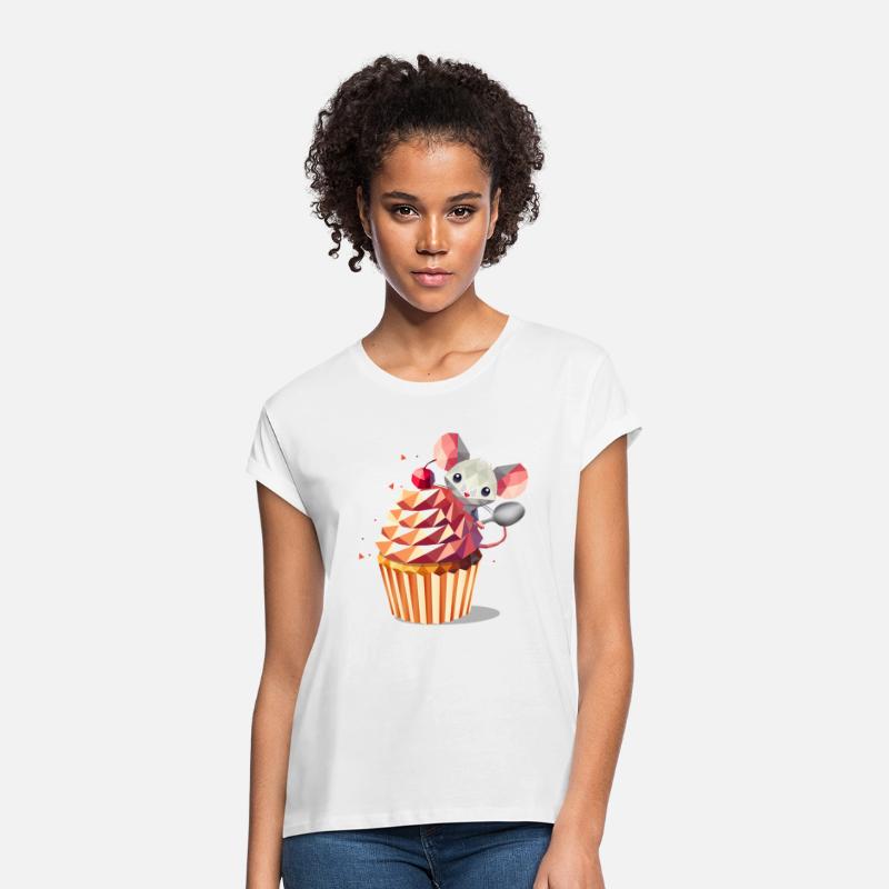 Cute Mouse with Cupcake