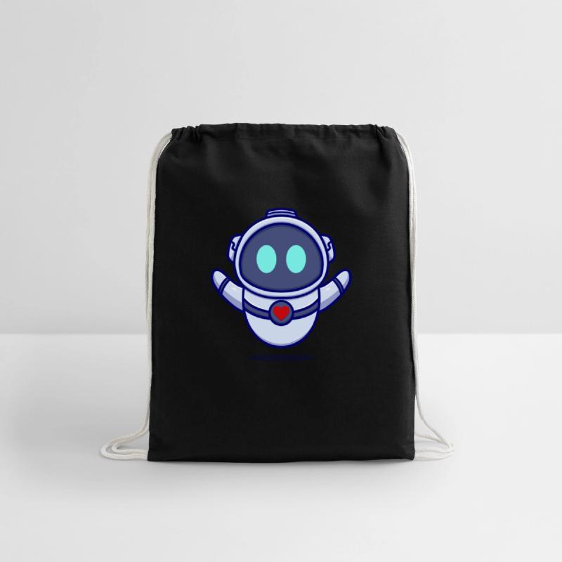 Cute robot cartoon icon illustration gifts