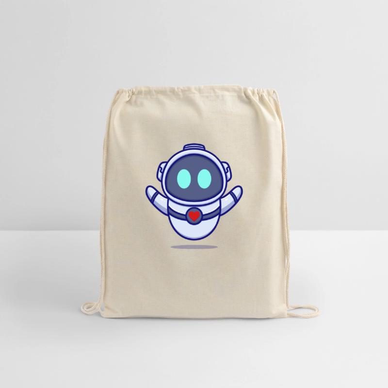 Cute robot cartoon icon illustration gifts