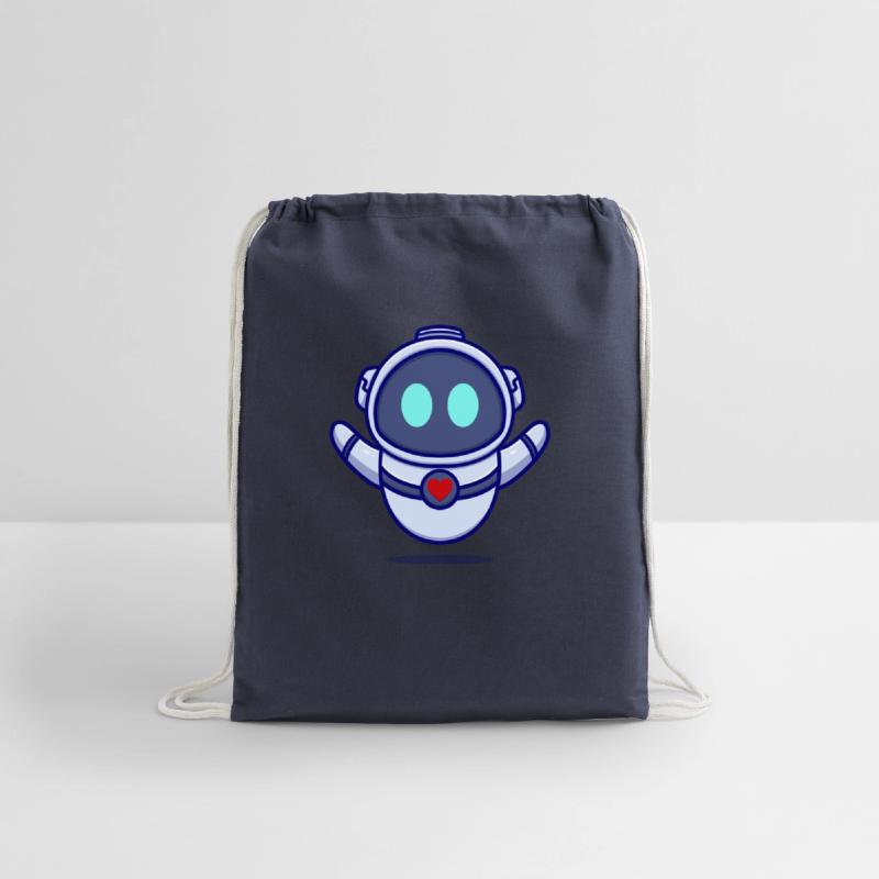 Cute robot cartoon icon illustration gifts