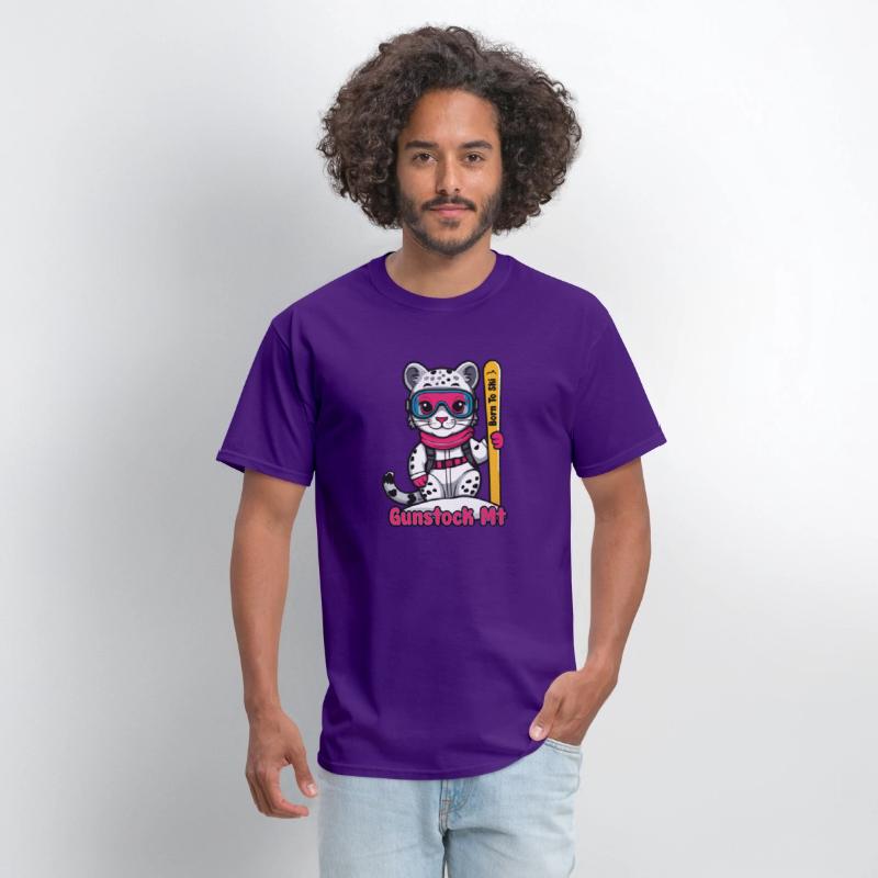 Cute Snow Leopard Skiing Gunstock Mountain